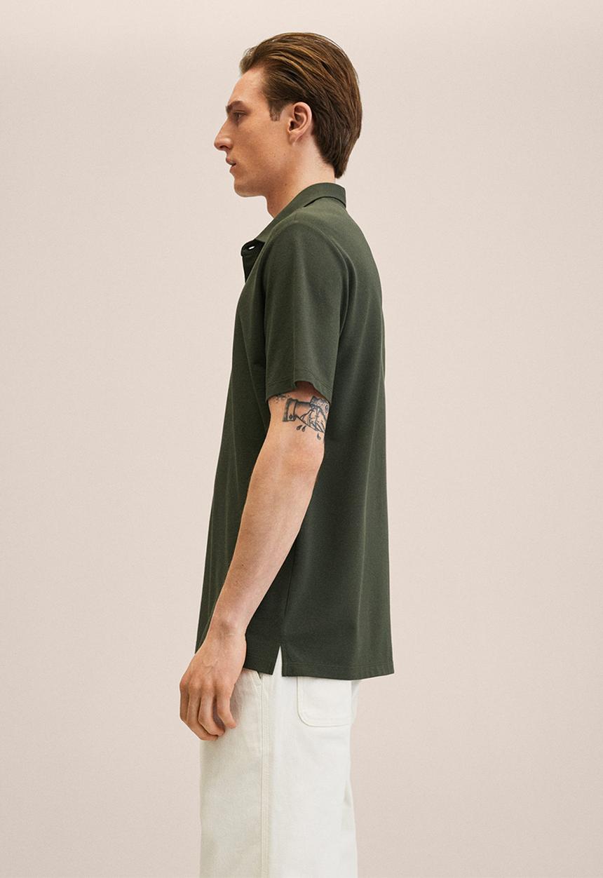 MANGO - Ezequi cotton golfer - khaki