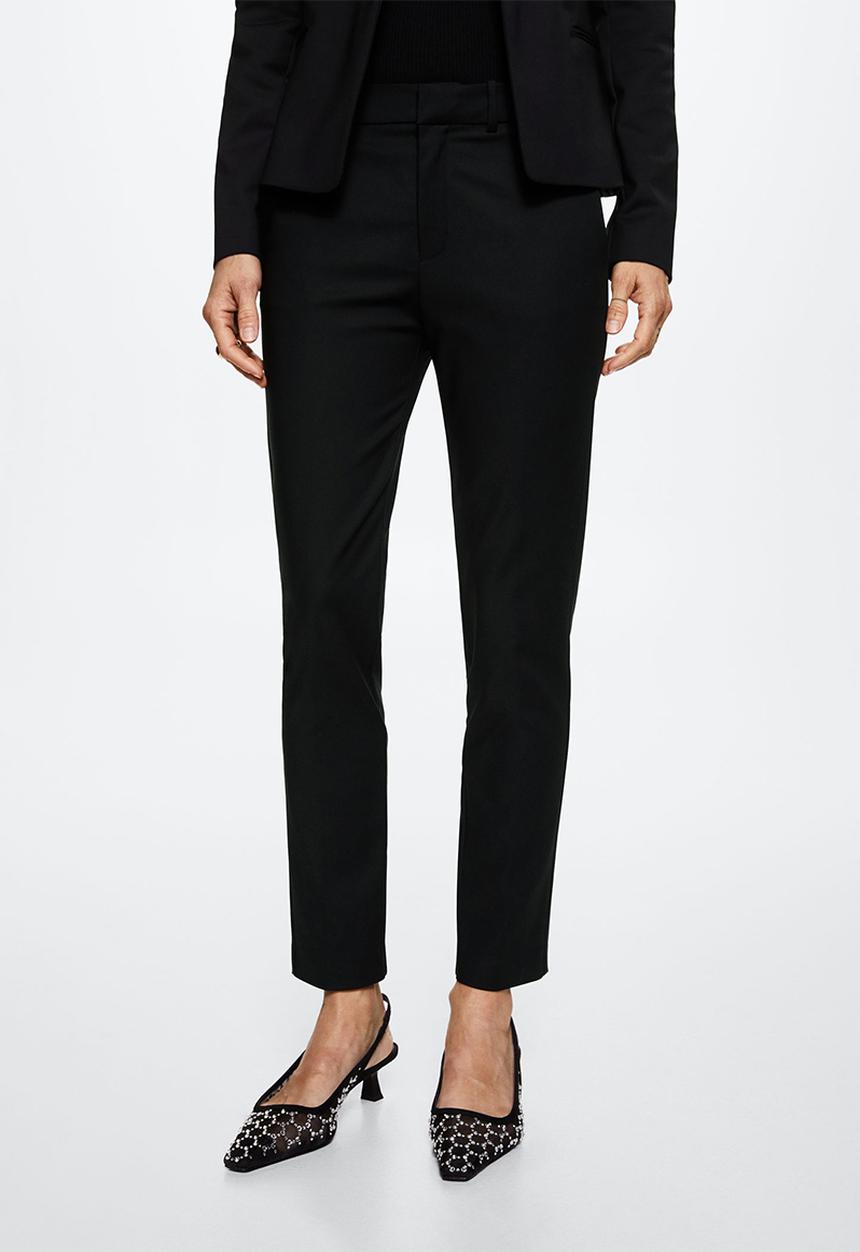 MANGO - Trousers cofi - black