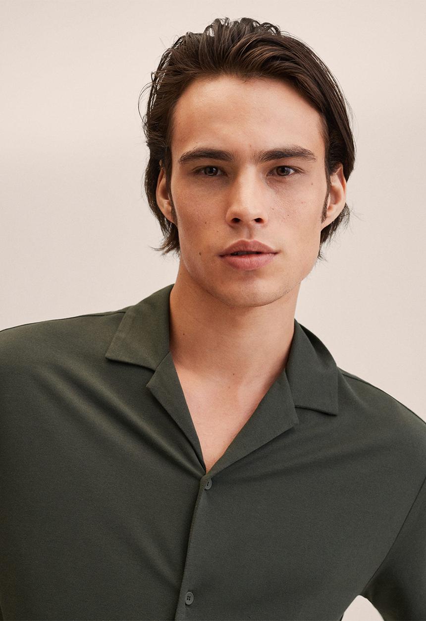 MANGO - Bonheur cotton modal blend shirt - khaki