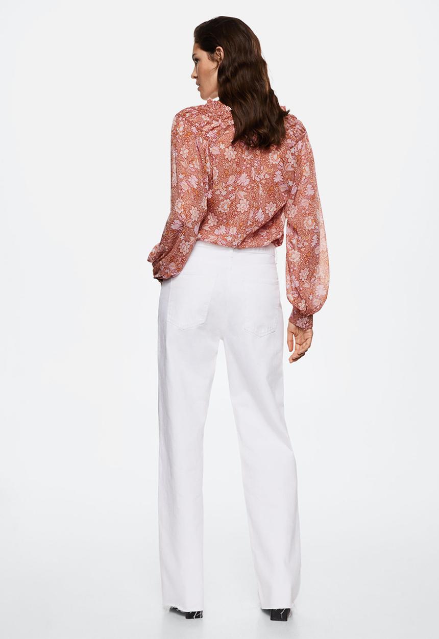 MANGO - Blouse fifty - brown