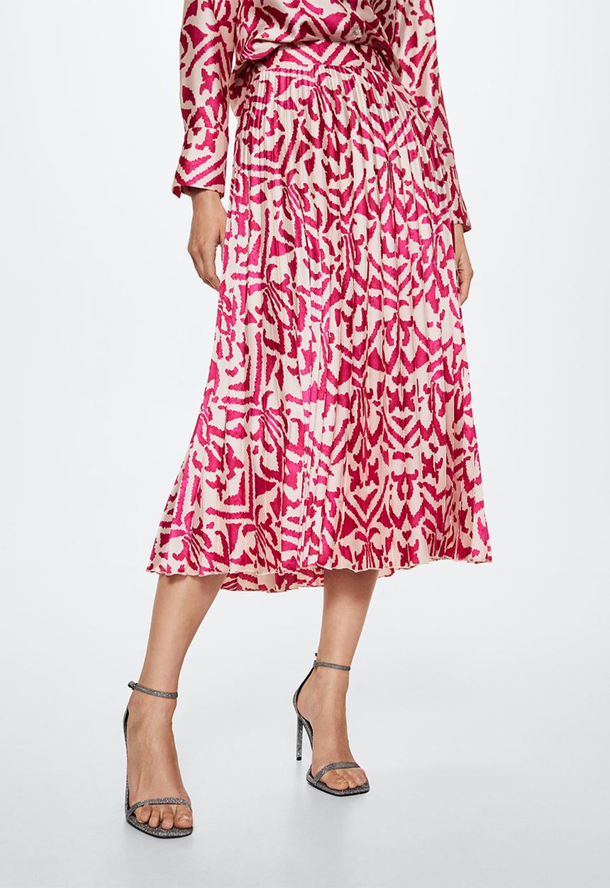 MANGO - Skirt quant - pink