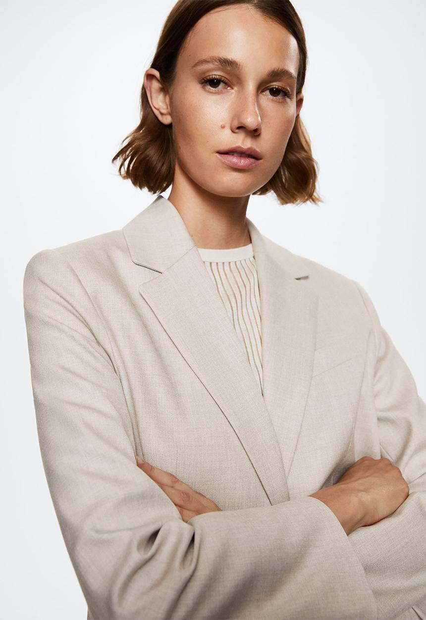 MANGO - Blazer duo - light beige
