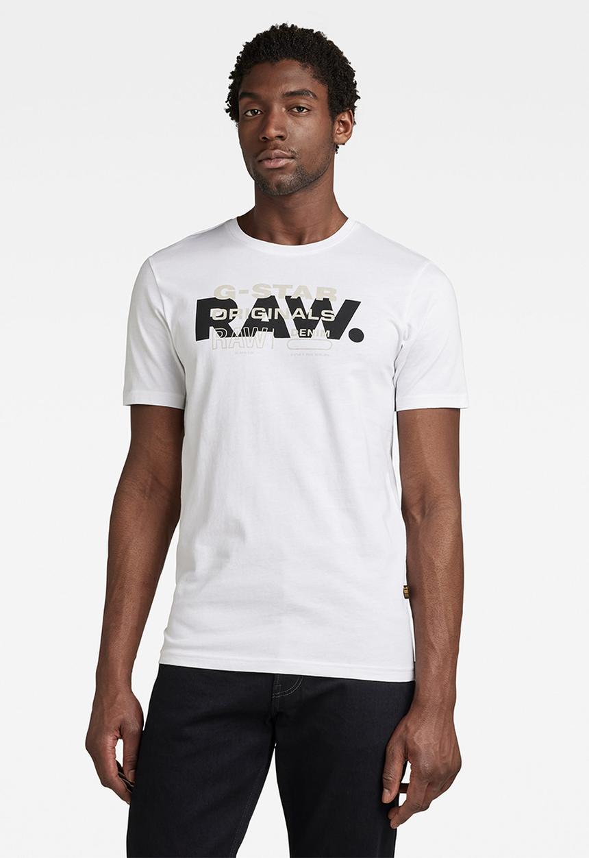 G-STAR - Raw originals slim T-shirt - white