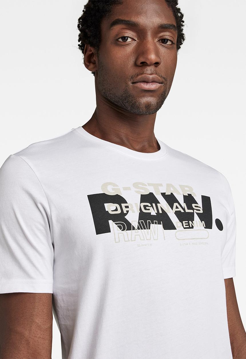 G-STAR - Raw originals slim T-shirt - white