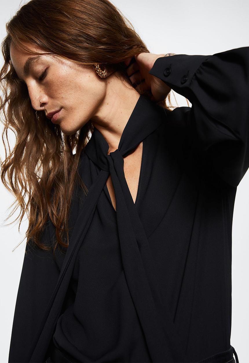 MANGO - Blouse sonia - black