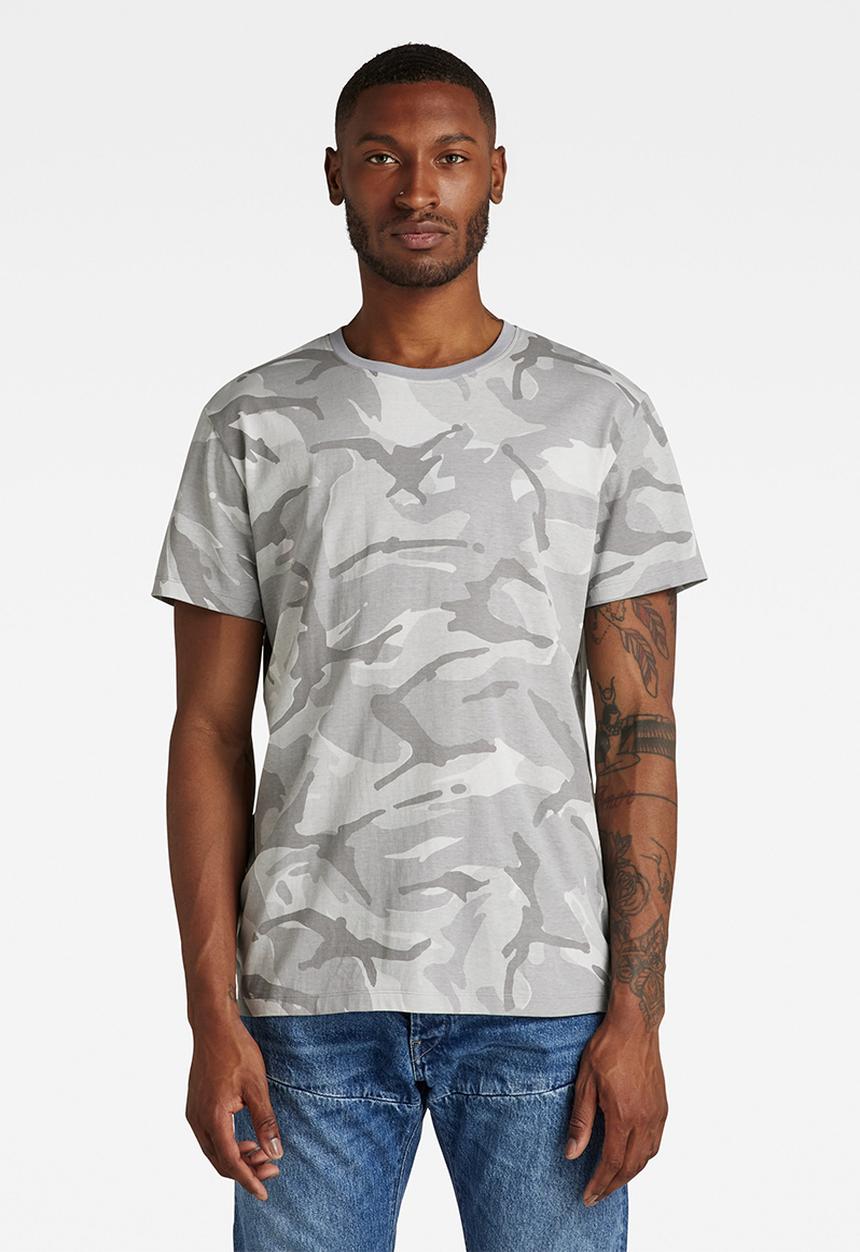 G-STAR - Camo T-shirt - cool grey woodland camo