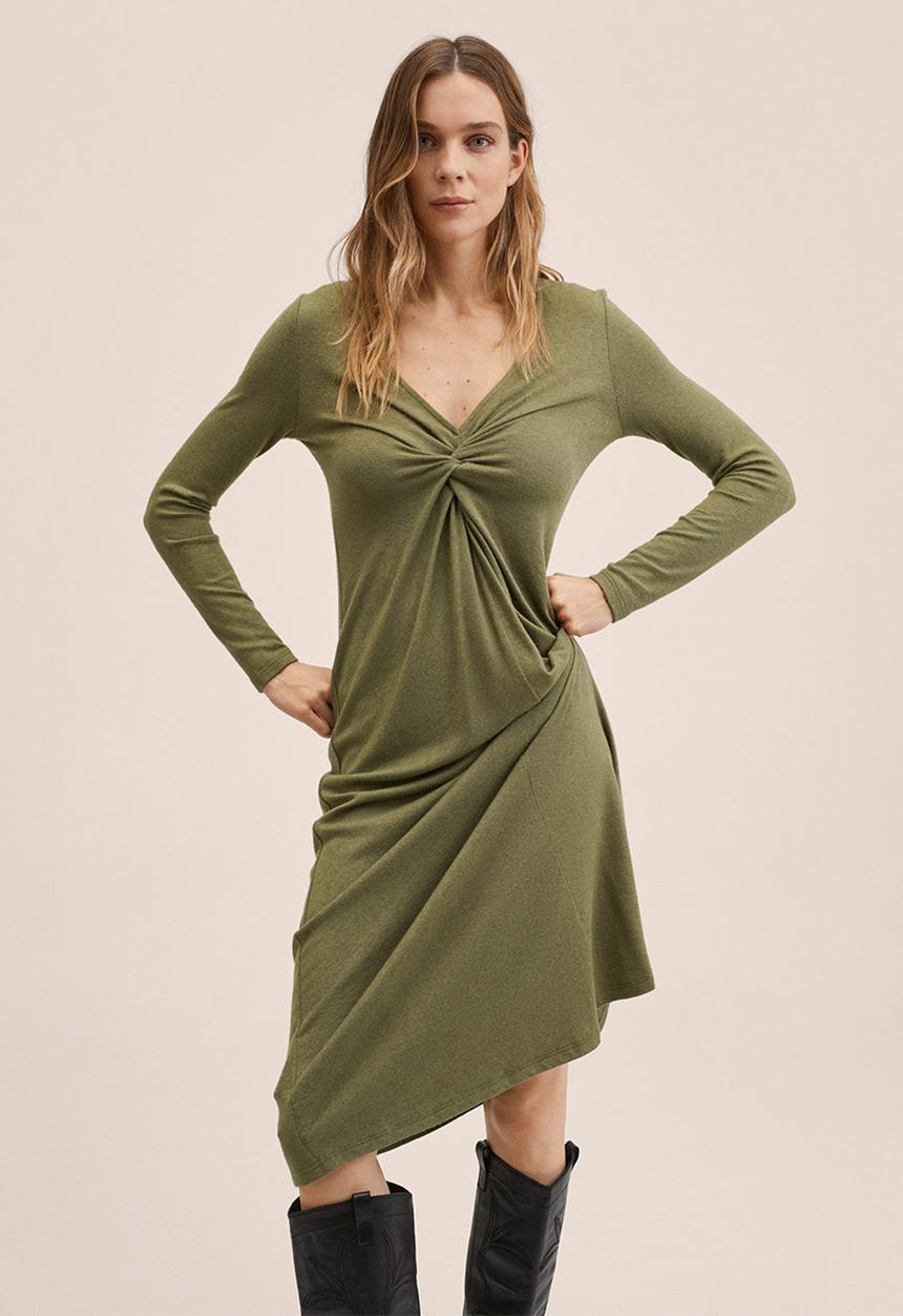MANGO - Dress palson - khaki