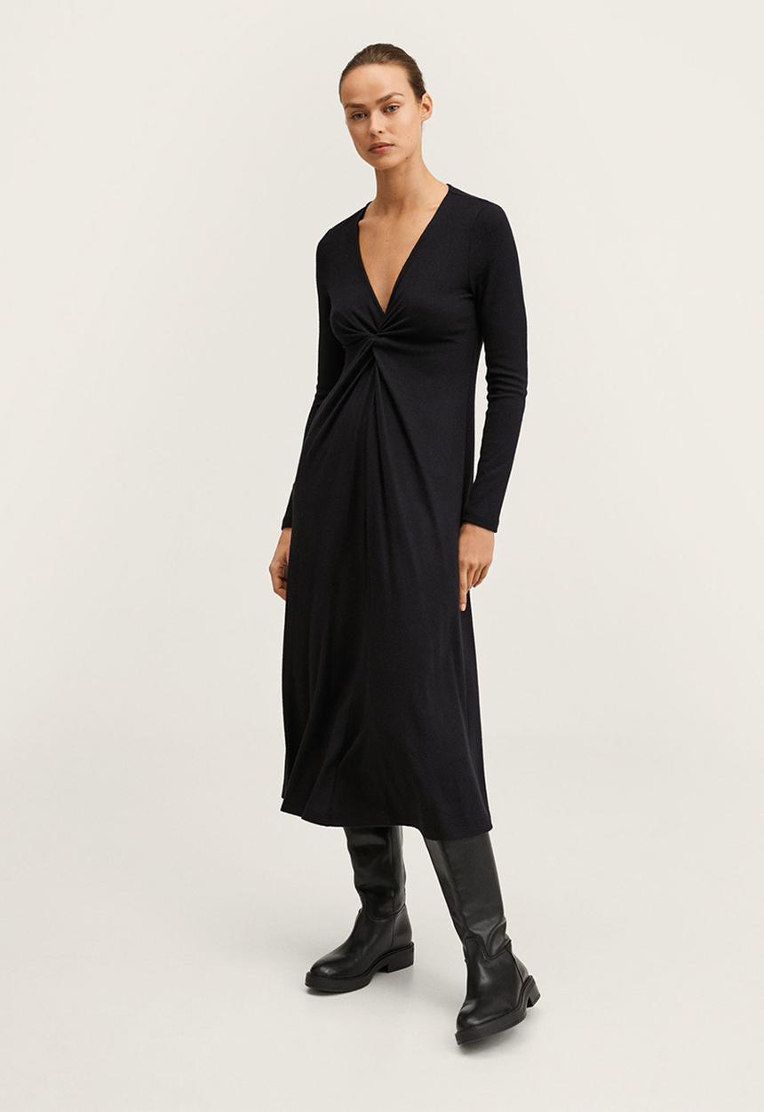 MANGO - Dress palson - black