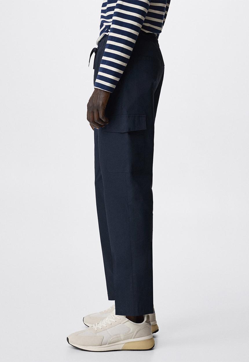 MANGO - Salonia pants - navy