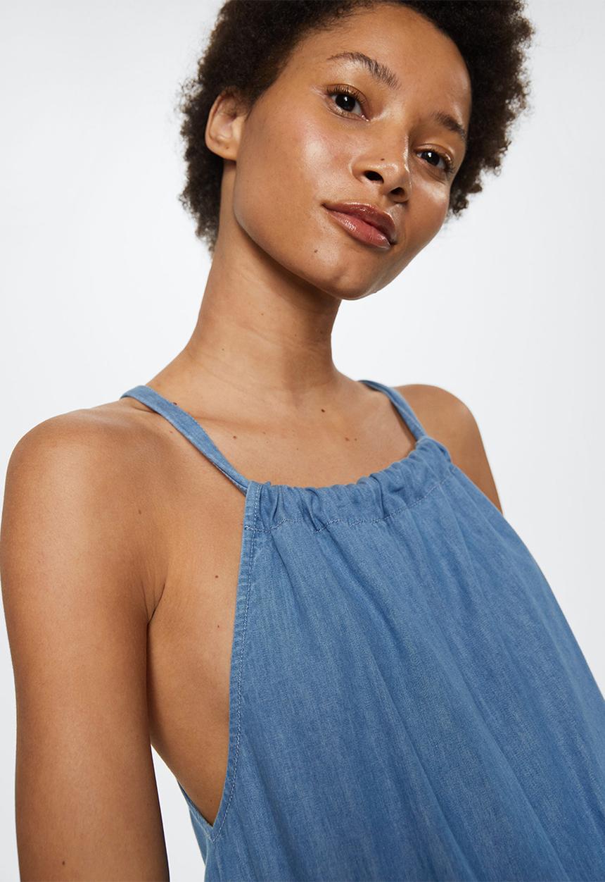 MANGO - One-piecesuit carmenl-h - medium blue