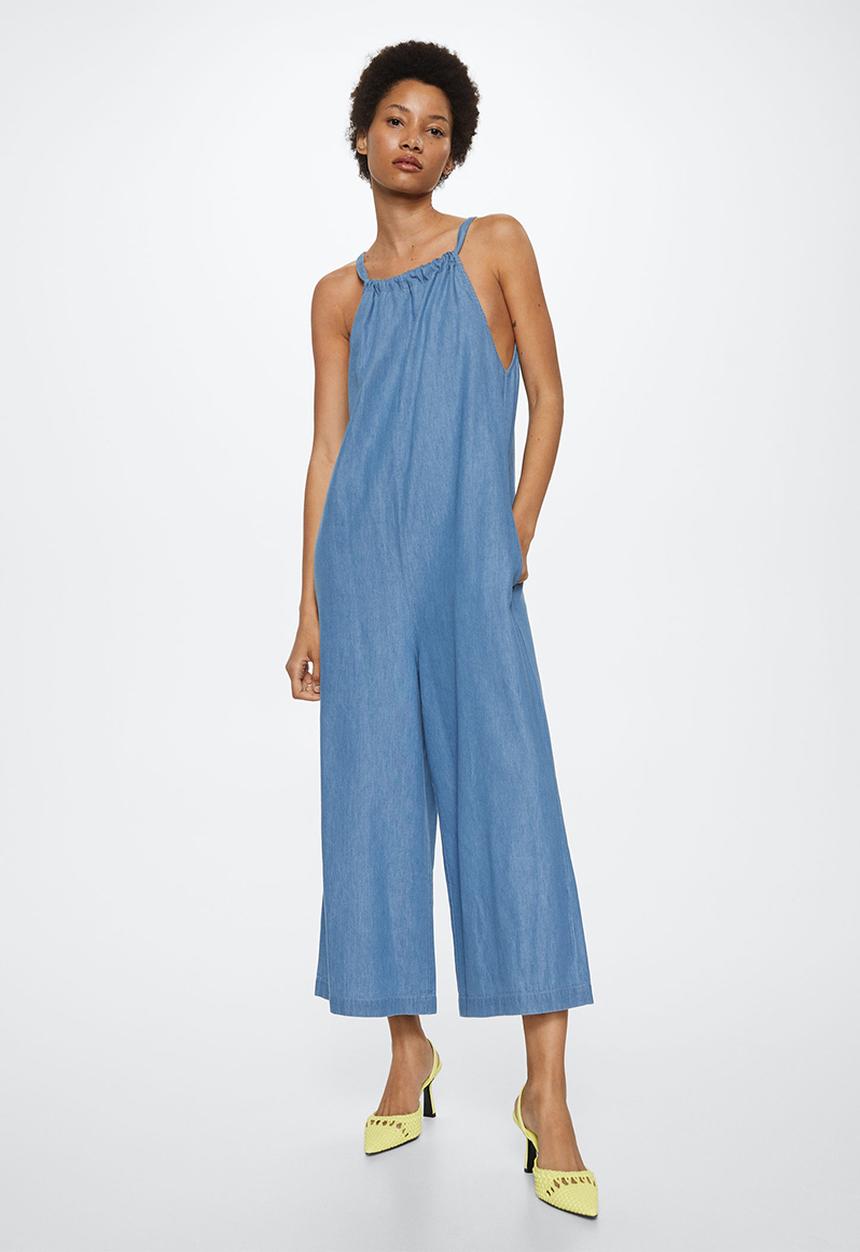 MANGO - One-piecesuit carmenl-h - medium blue