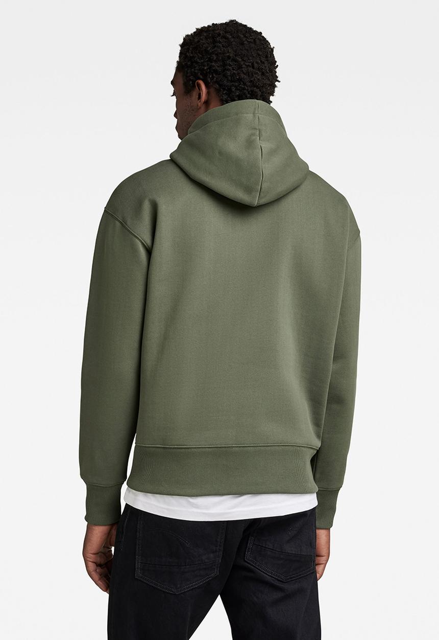 G-STAR - Vulcanic raw loose hooded sweater - light hunter