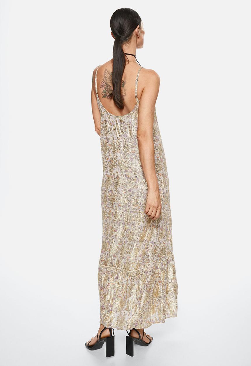 MANGO - Dress lio - light beige