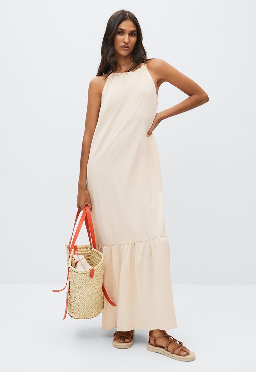 MANGO - Dress javier - mid beige