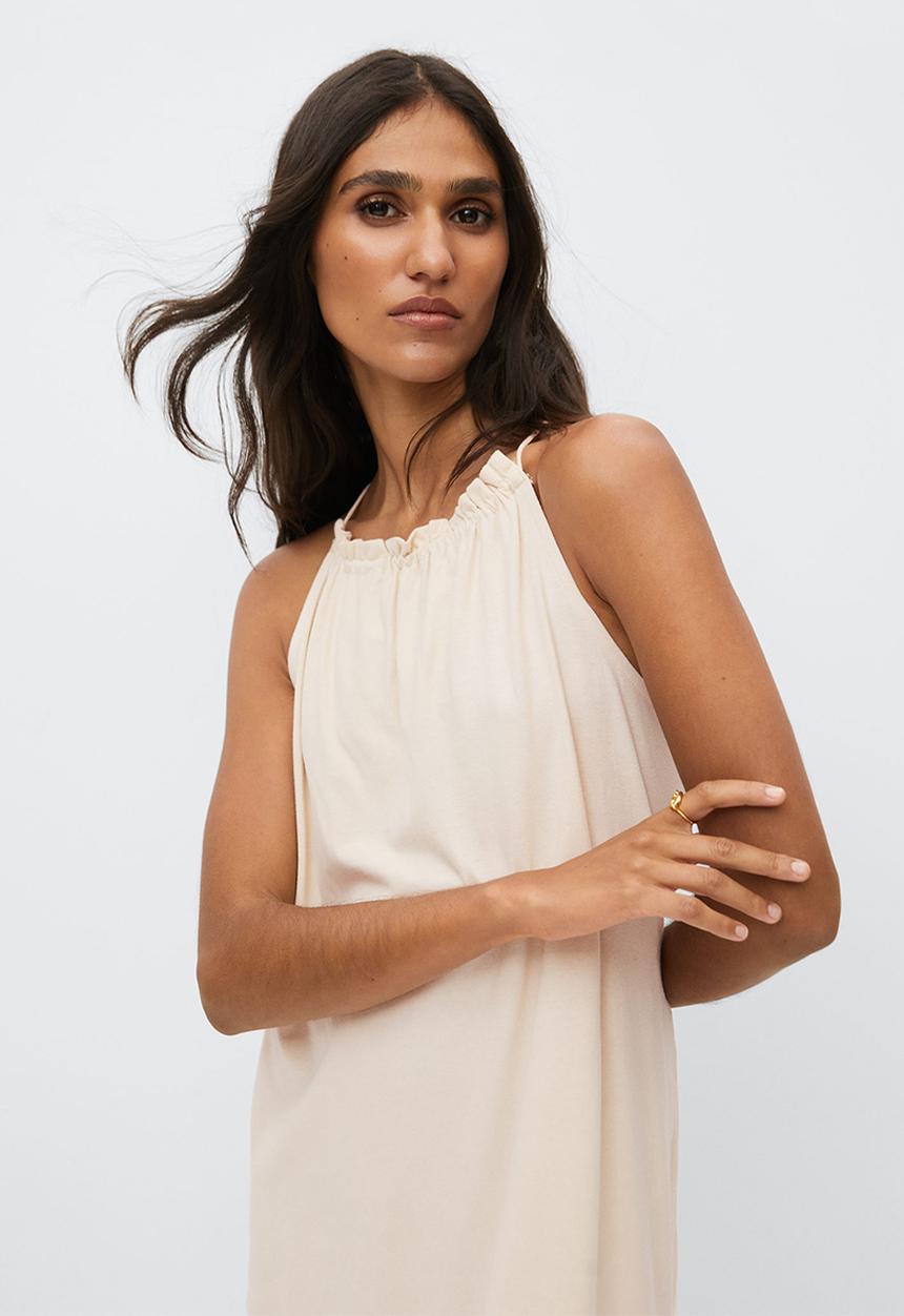 MANGO - Dress javier - mid beige