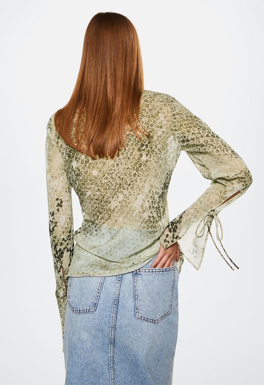 MANGO - Shirt skin - brown
