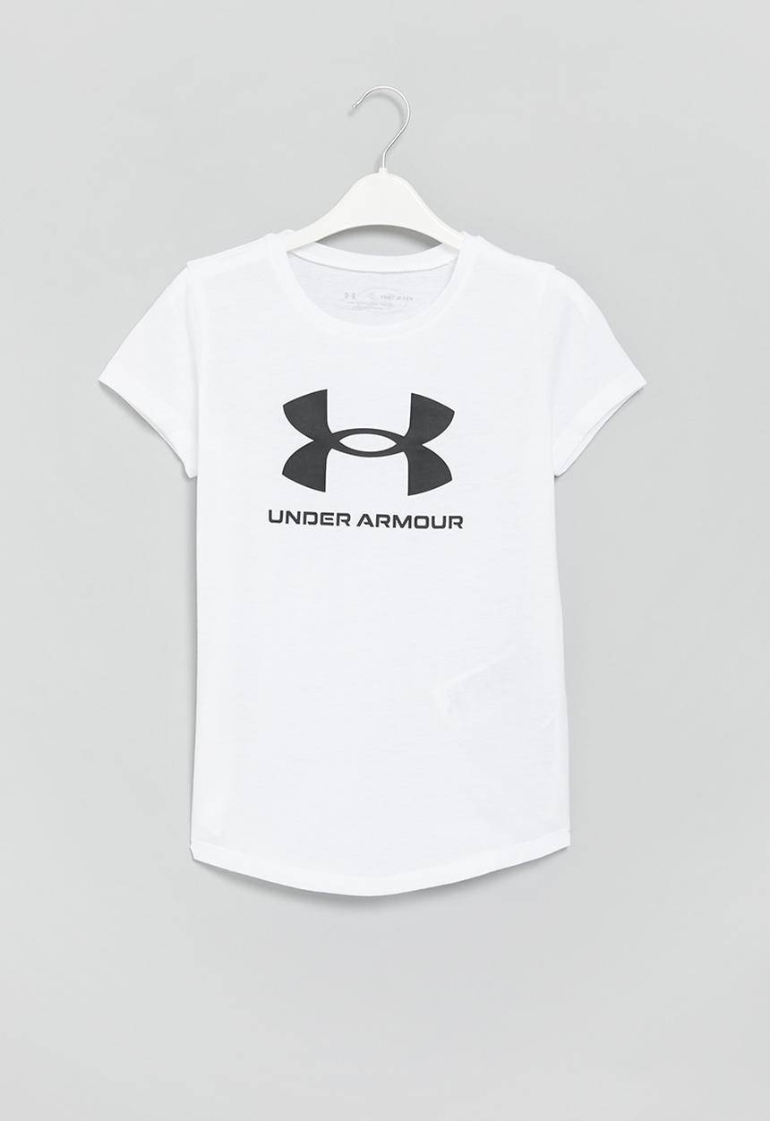 Under Armour - Live sportstyle graphic short sleeve - white & black