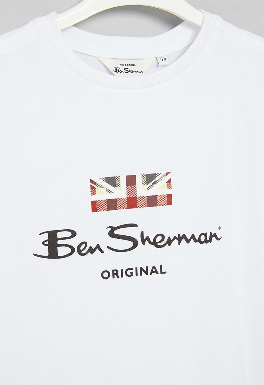 Ben Sherman - Kids logo tee  - white