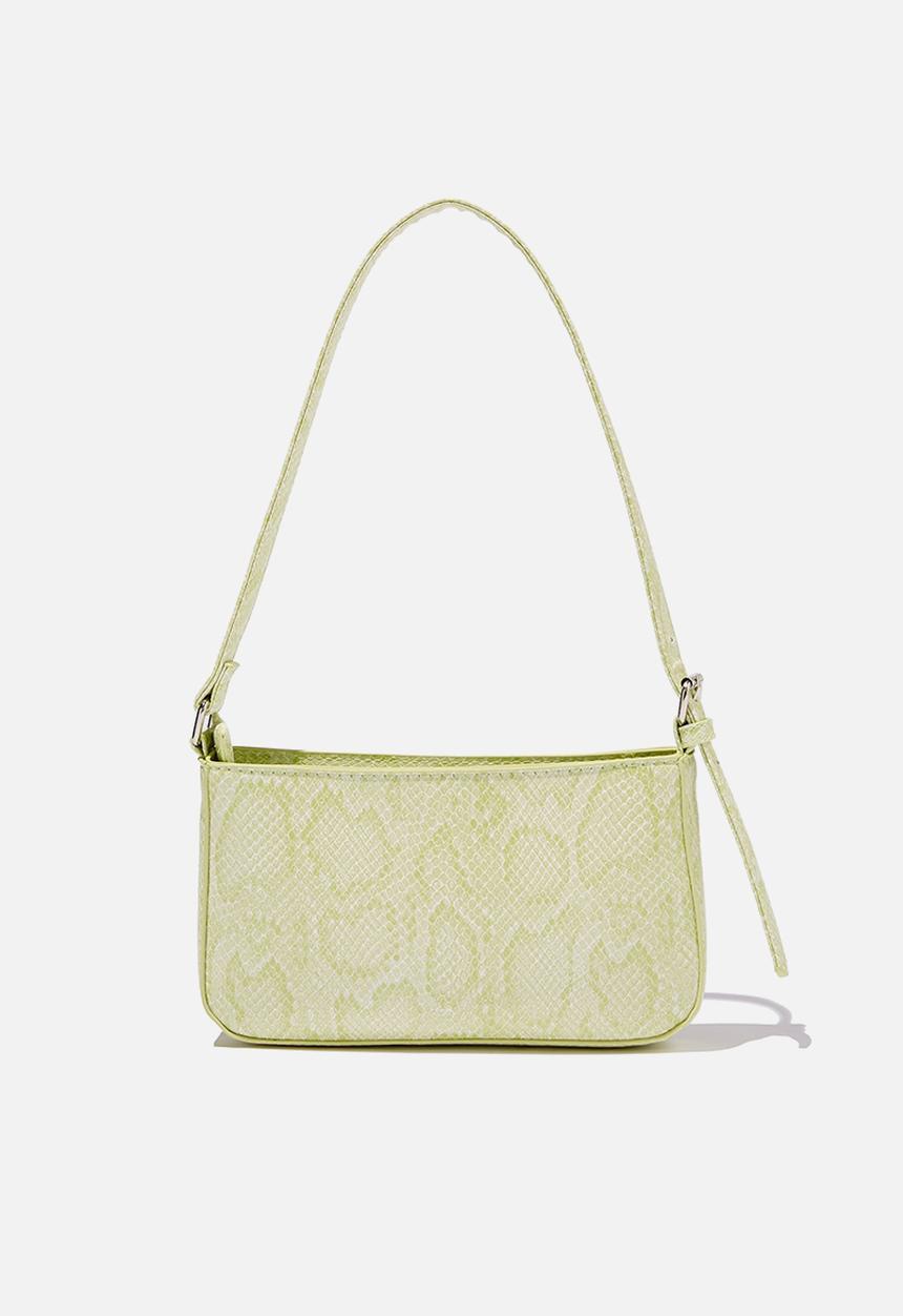 Rubi - Lexi underarm bag-green snake print