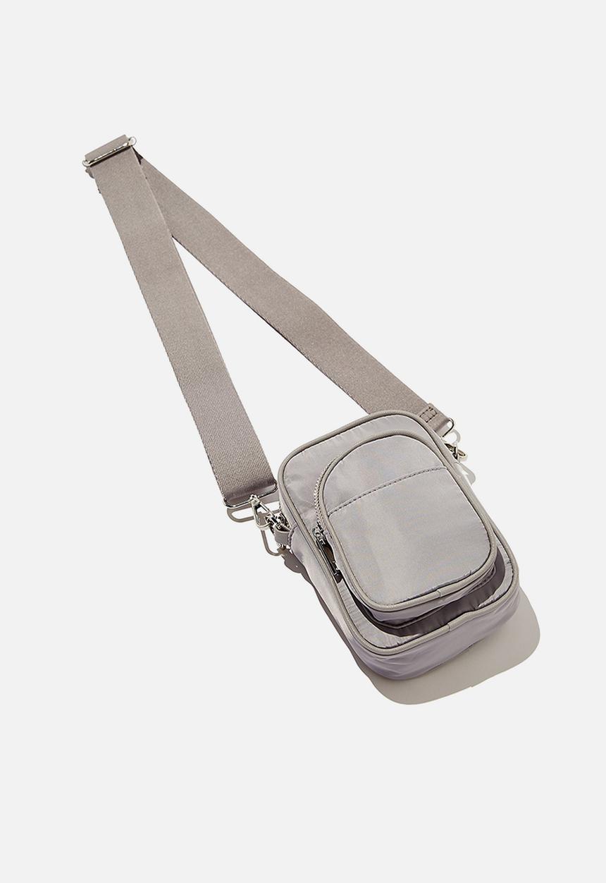Rubi - Nellie camera cross body bag - silver grey
