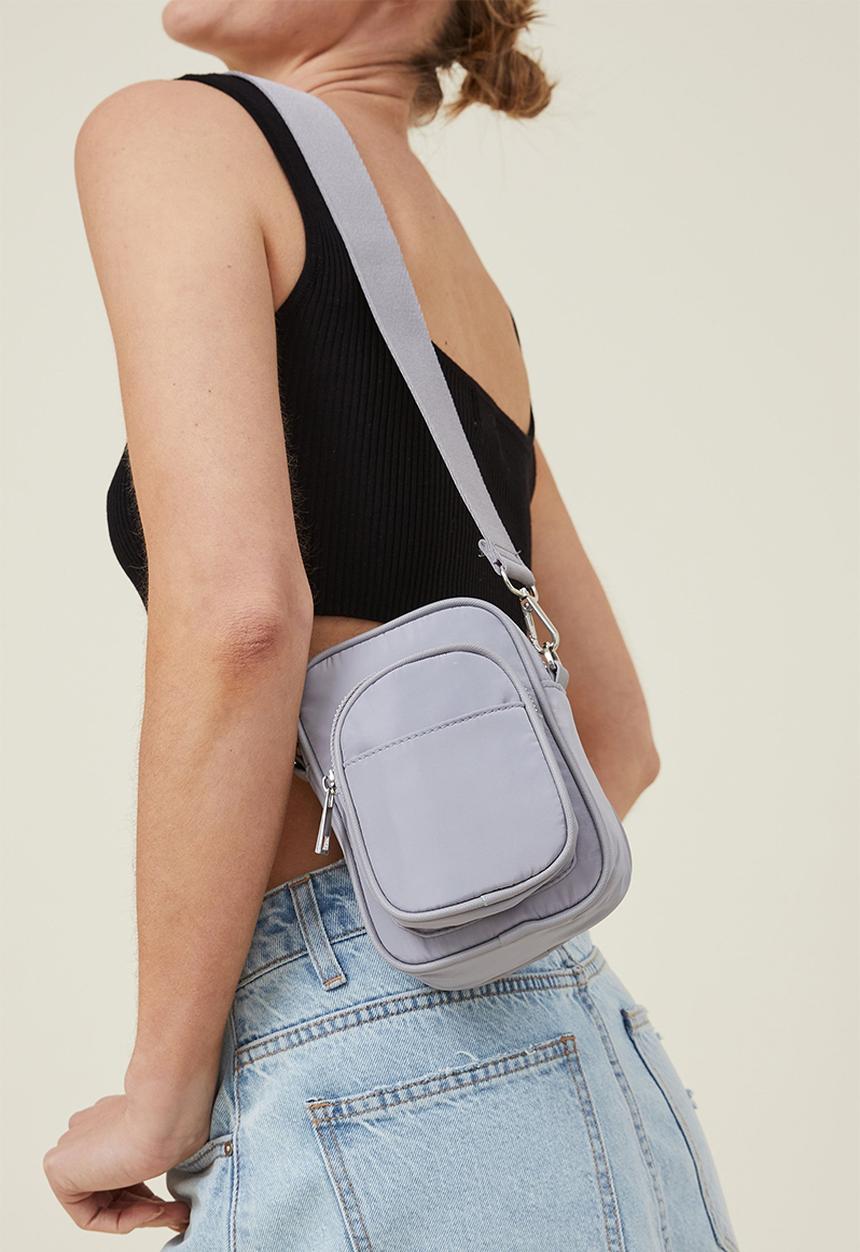 Rubi - Nellie camera cross body bag - silver grey