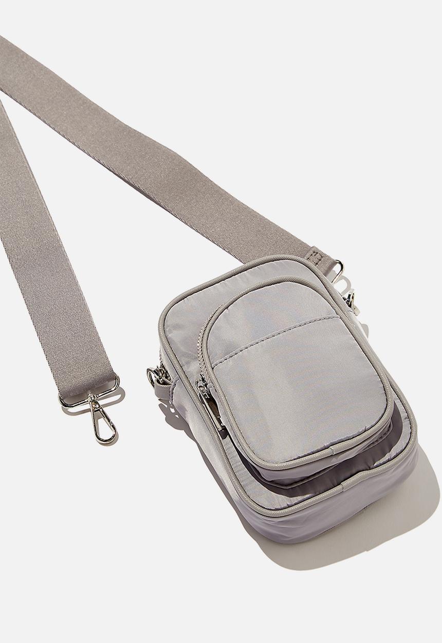 Rubi - Nellie camera cross body bag - silver grey