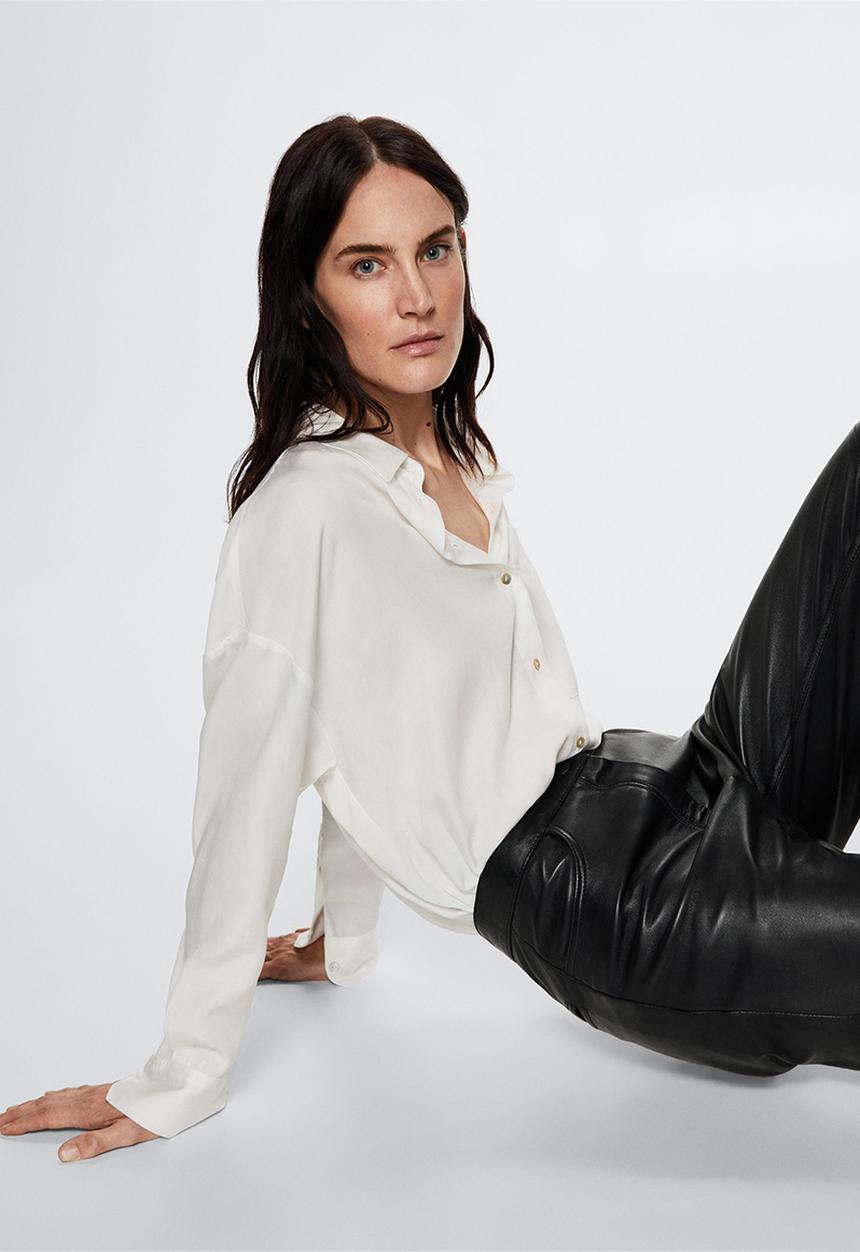 MANGO - Shirt lima - natural