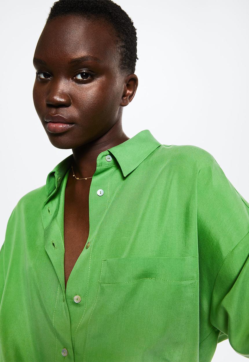 MANGO - Shirt lima - green
