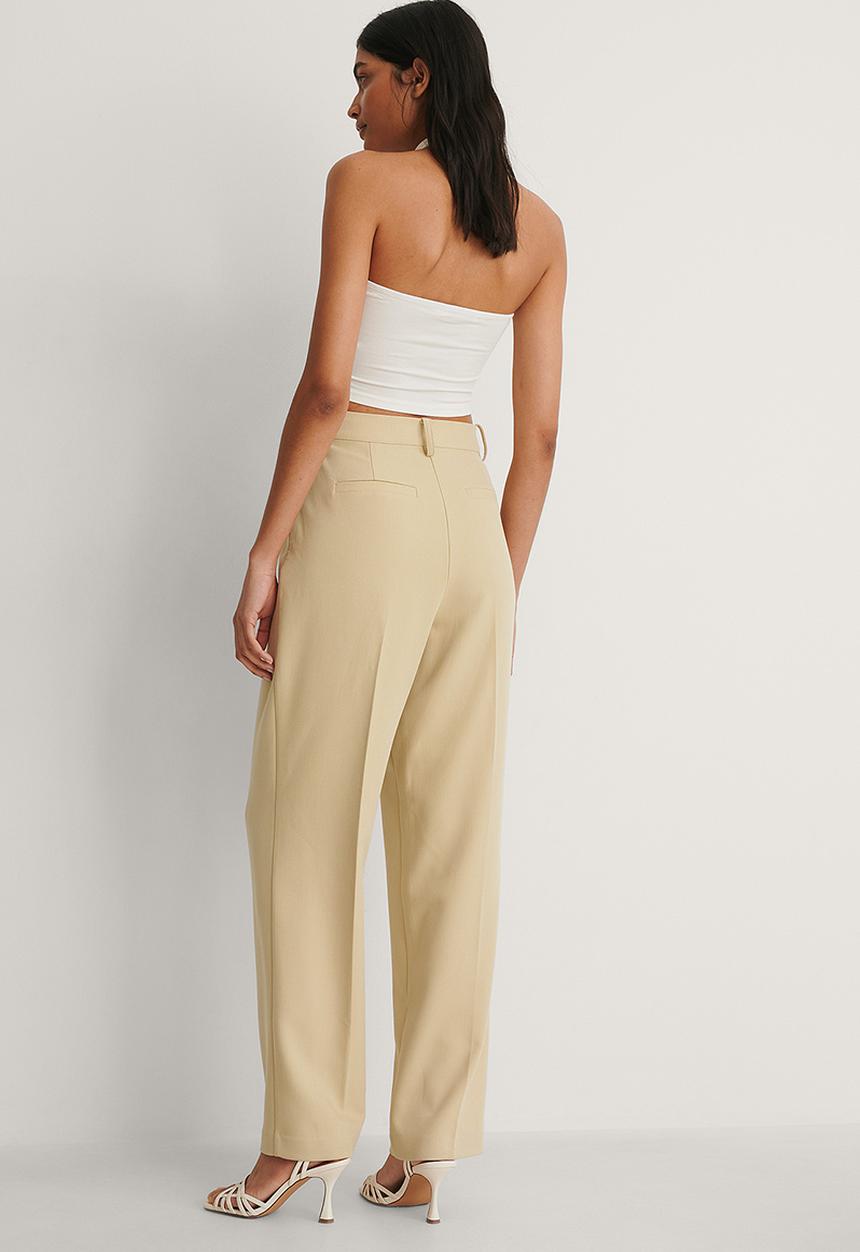 NA-KD - Crossover halterneck top - white