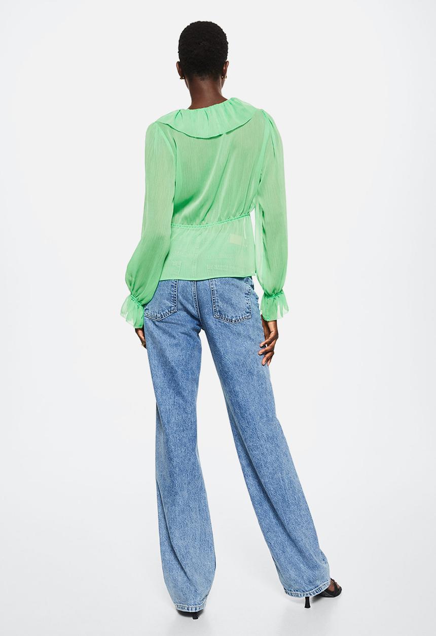 MANGO - Blouse green - green
