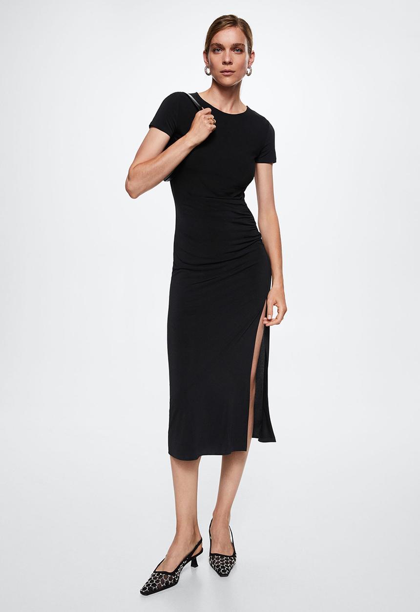 MANGO - Dress trini - black