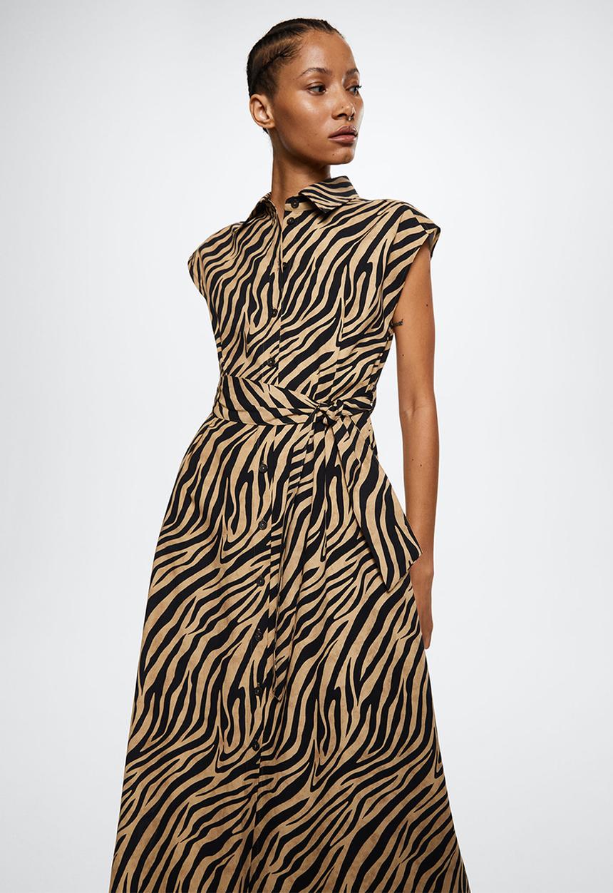 MANGO - Dress patagon3 - black