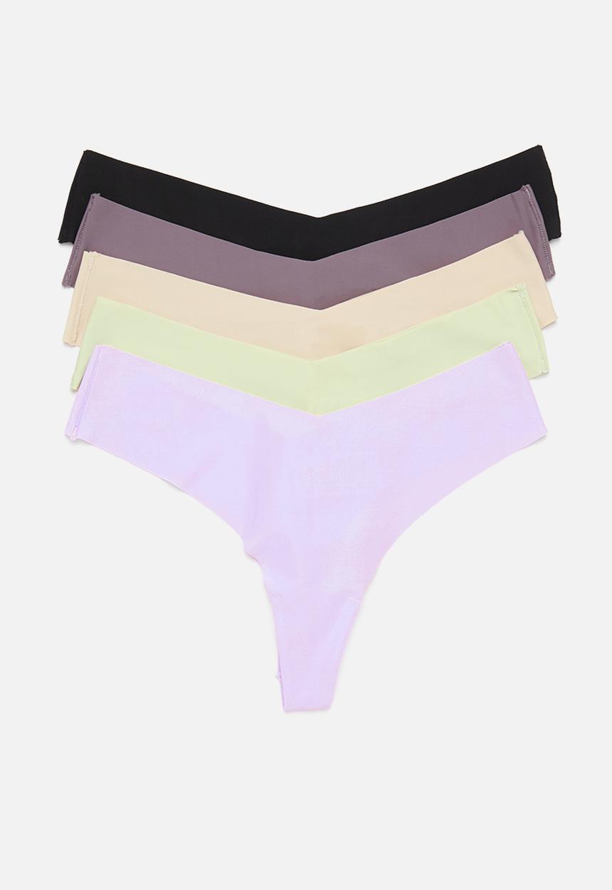 Cotton On - The invisible g string brief 5 pack - multi