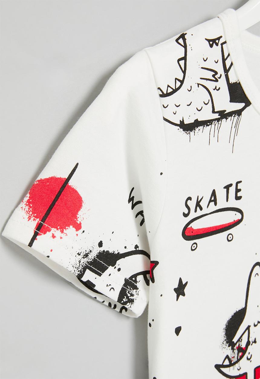 Pop Candy - Dino tee - white