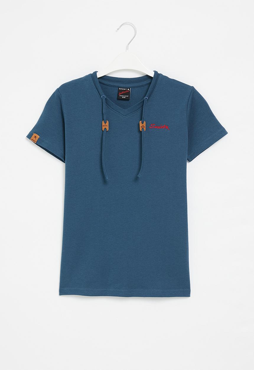 SOVIET - Boys hull short sleeve muscle tee - teal