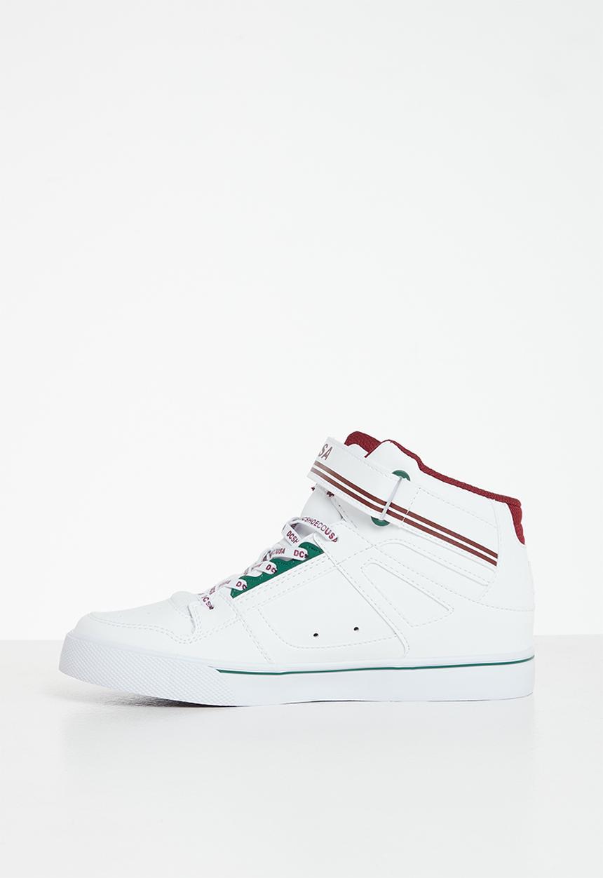 DC - Pure high-top se ev sn - white / chili pepper
