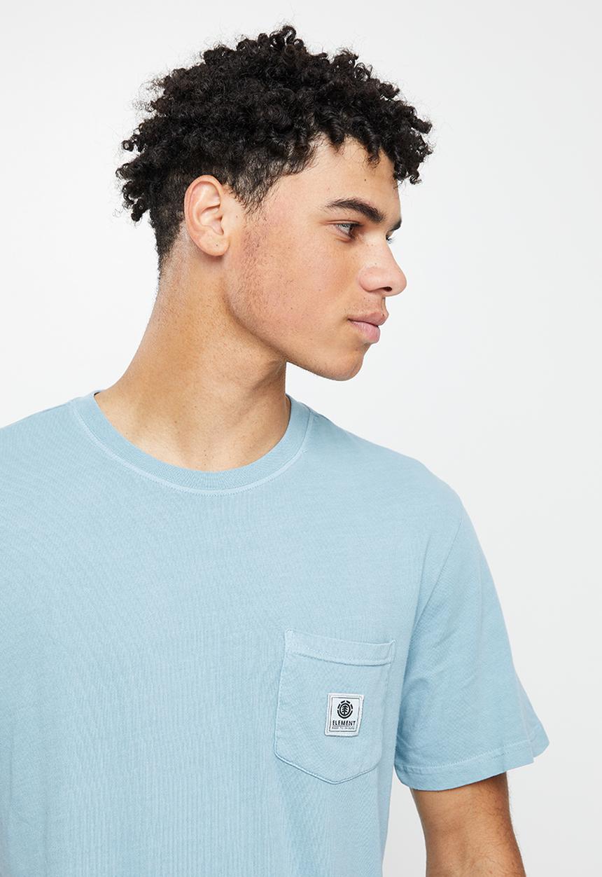 Element - Basic pocket pigment short sleeve - ashley blue
