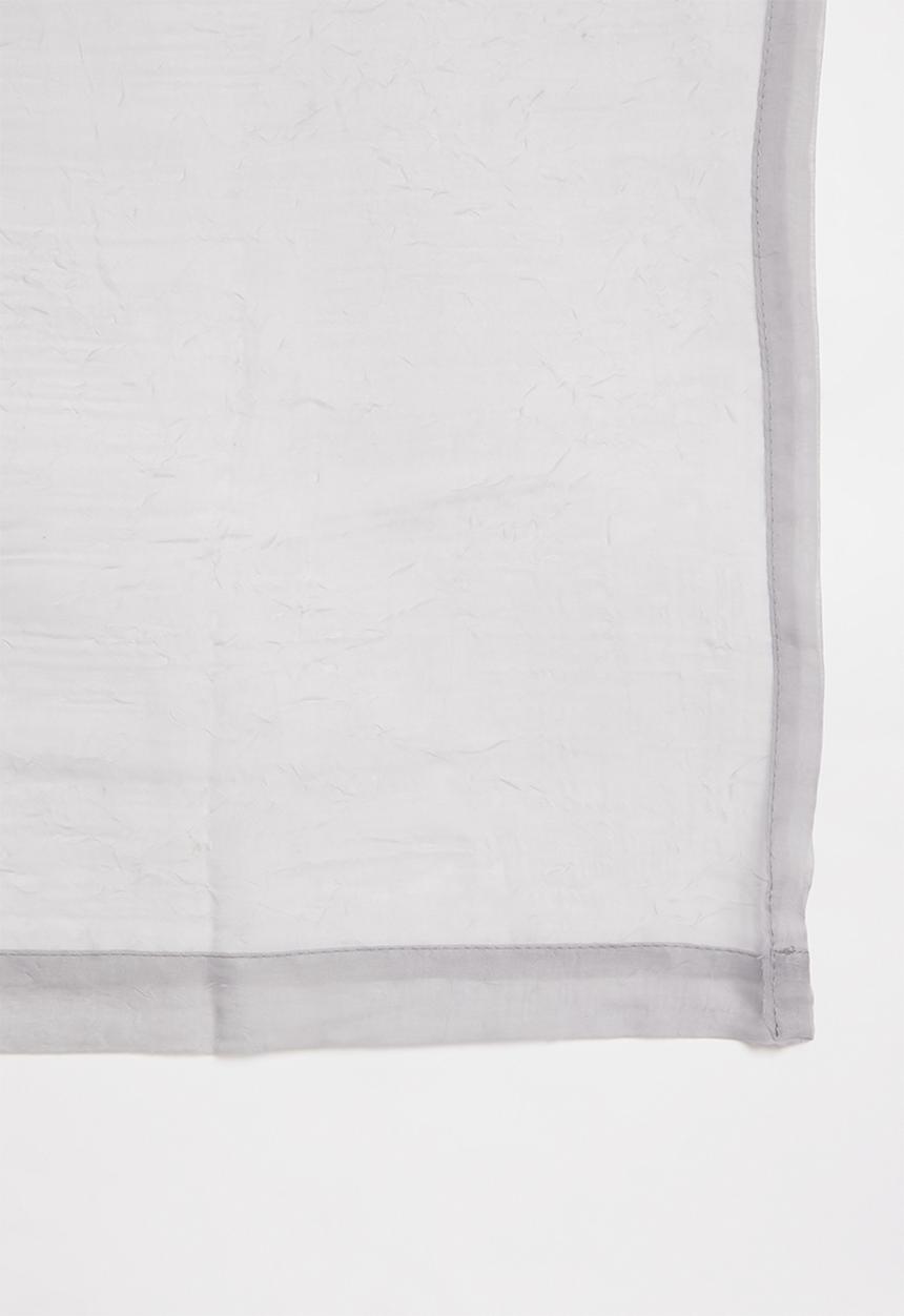 Design Collection - Crushed voile taped curtain set of 2 - grey