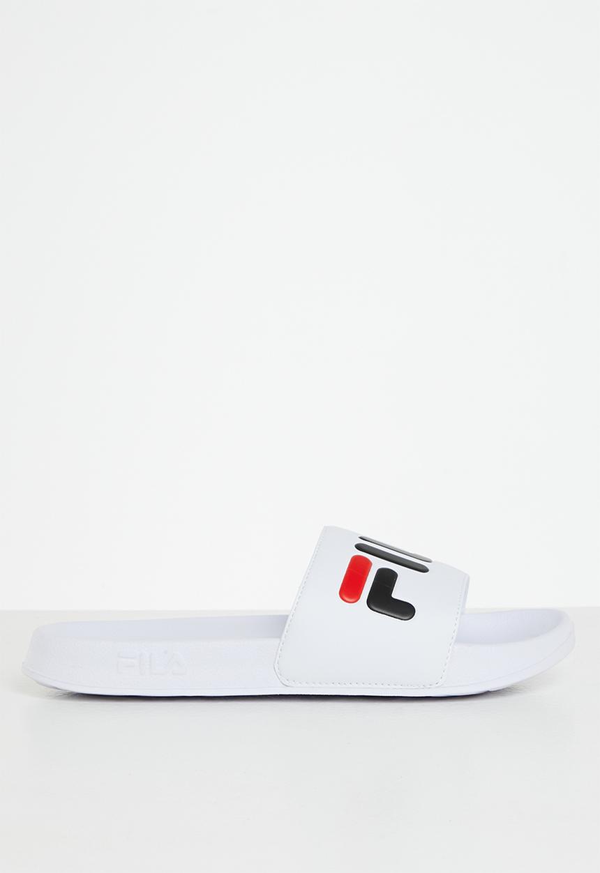 FILA - Hillside slide  - white / chinese red / peacoat