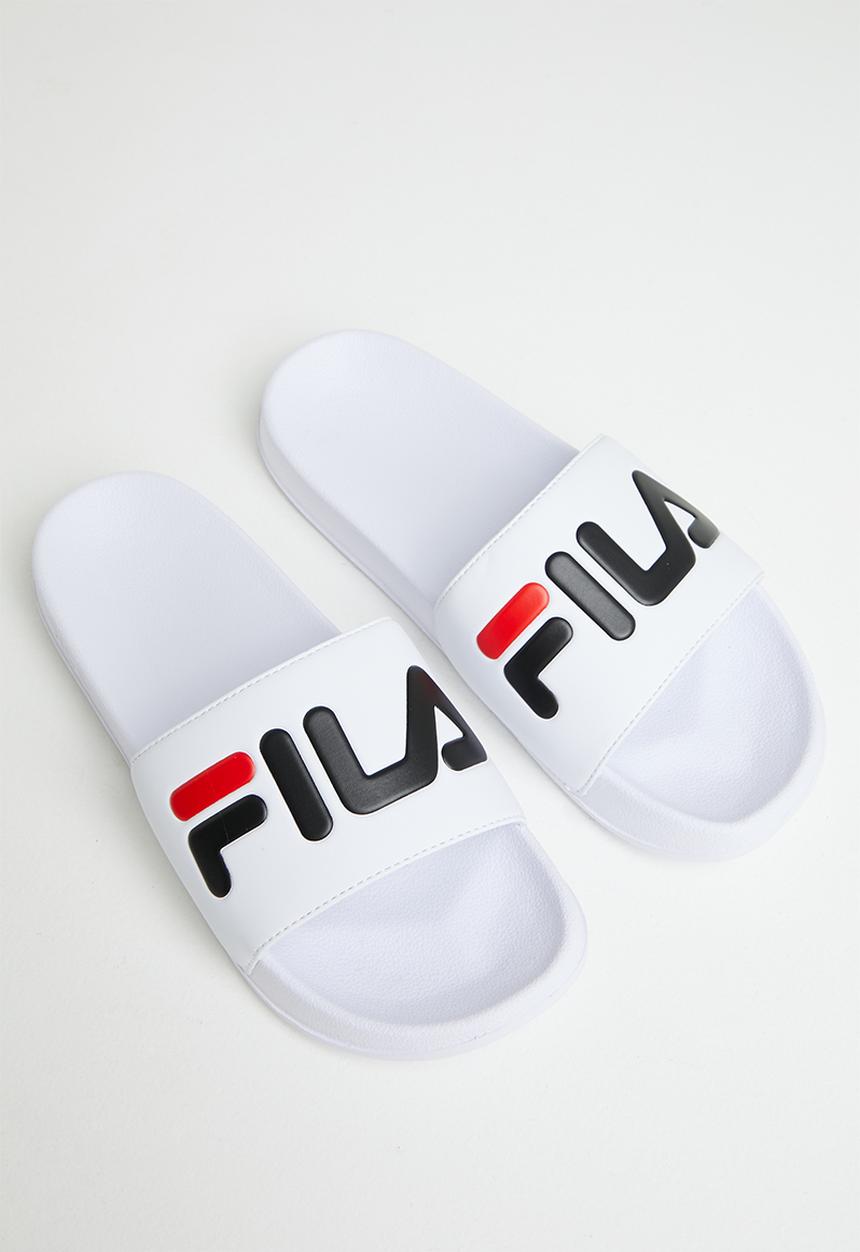 FILA - Hillside slide  - white / chinese red / peacoat