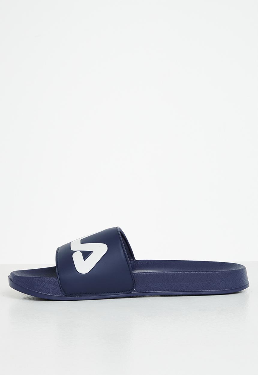 FILA - Hillside slide - peacoat , chinese red & white