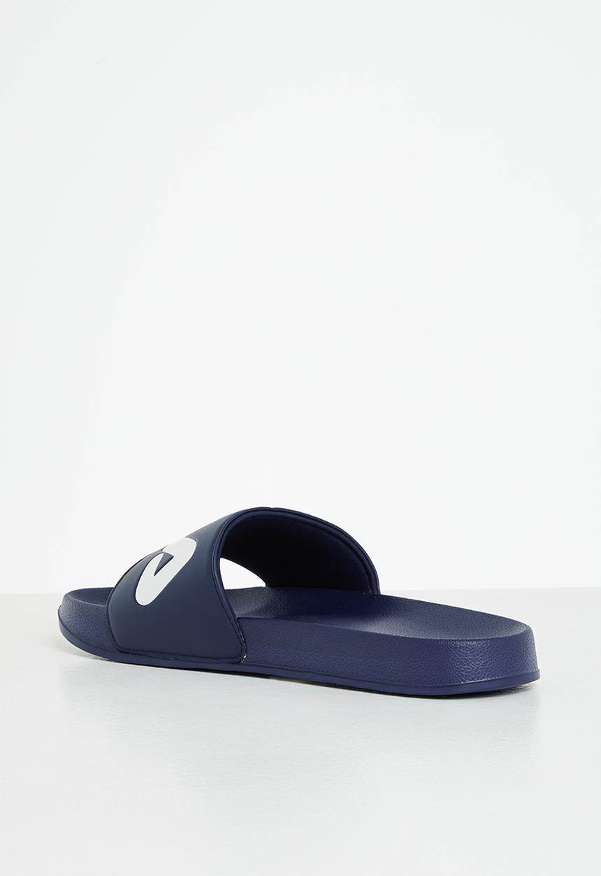 FILA - Hillside slide - peacoat , chinese red & white