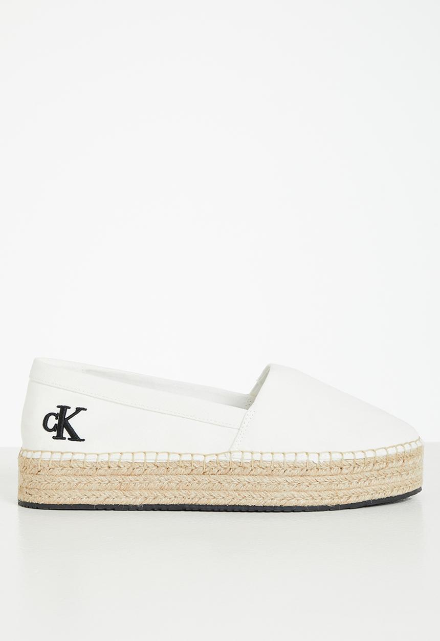 Calvin Klein - Flatform espadrille - bright white