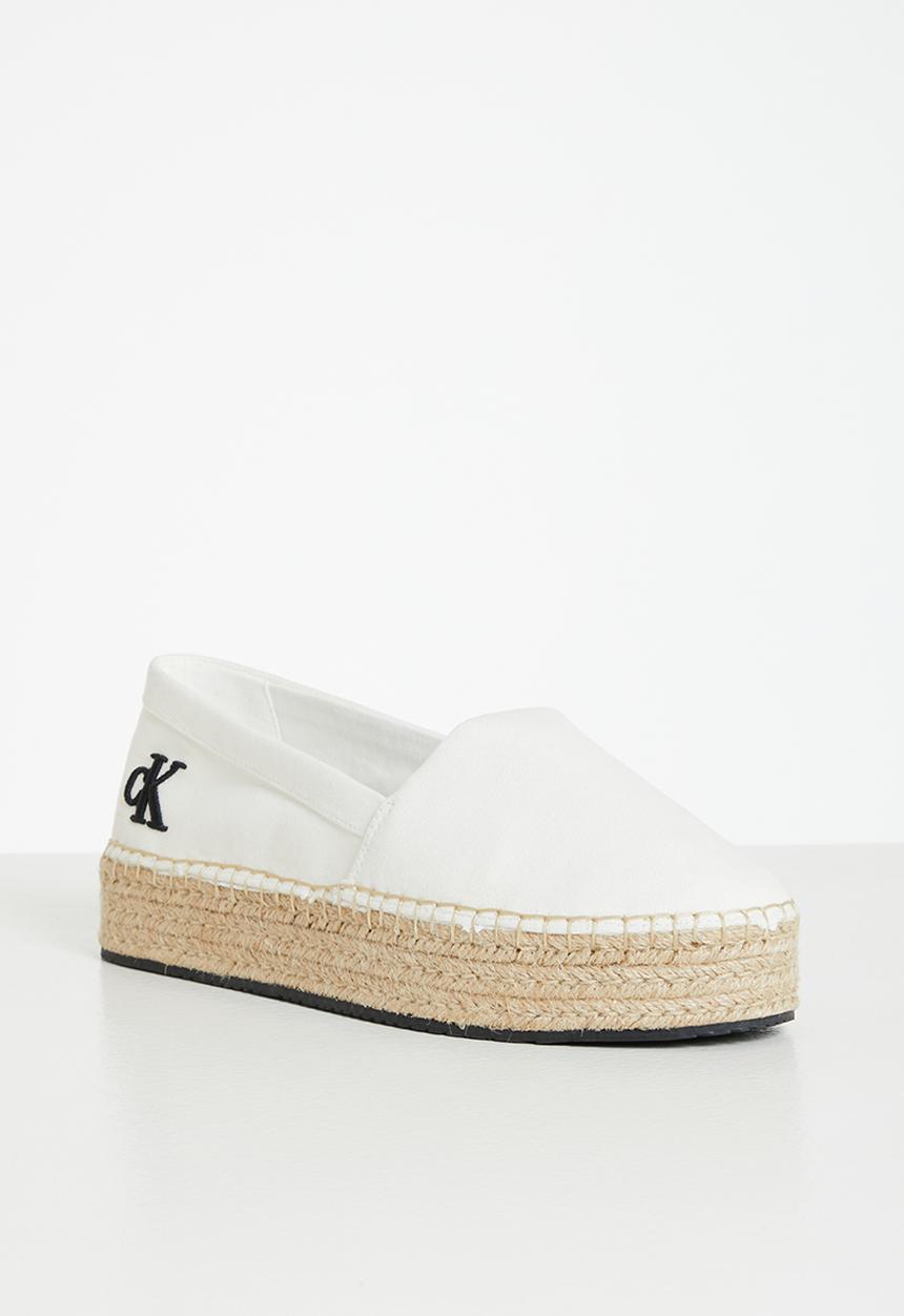 Calvin Klein - Flatform espadrille - bright white