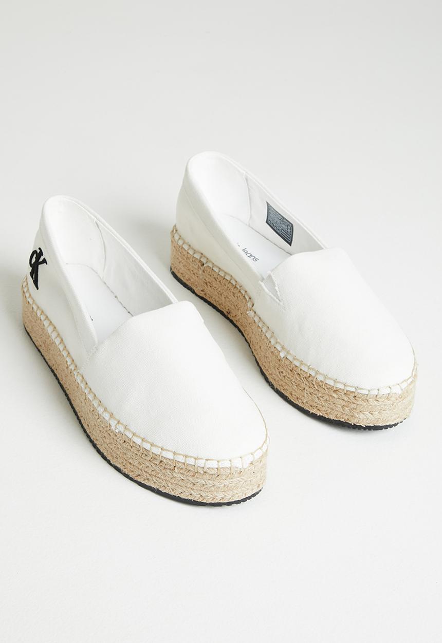 Calvin Klein - Flatform espadrille - bright white