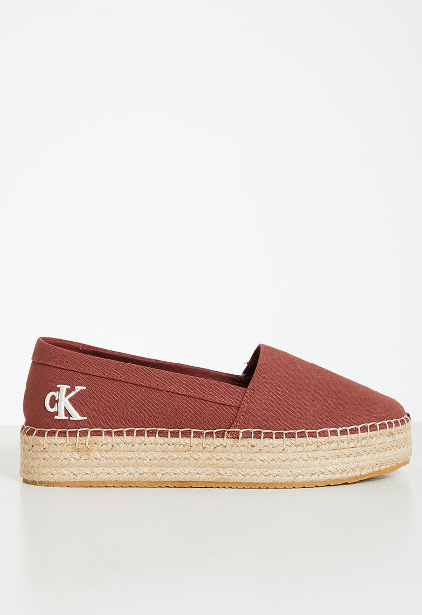 Calvin Klein - Flatform espadrille - terracotta tile