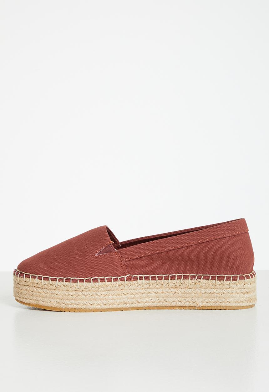 Calvin Klein - Flatform espadrille - terracotta tile