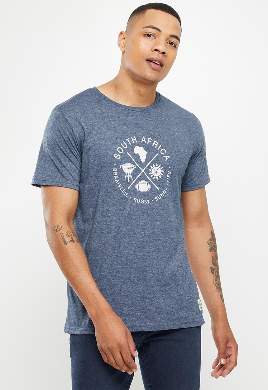 Holmes Bro's - Sunny skies short sleeve tee - pewter melange