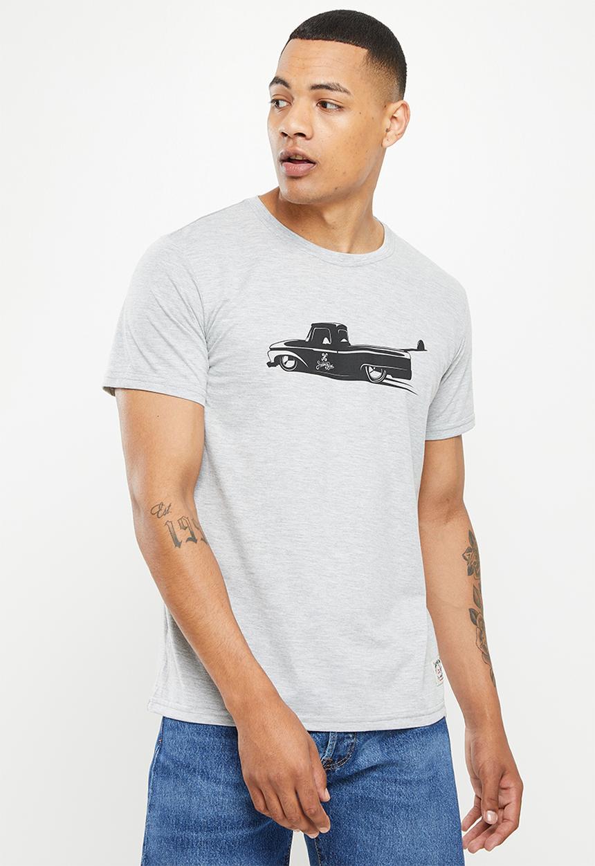 Holmes Bro's - Low rider short sleeve tee - dirty grey melange