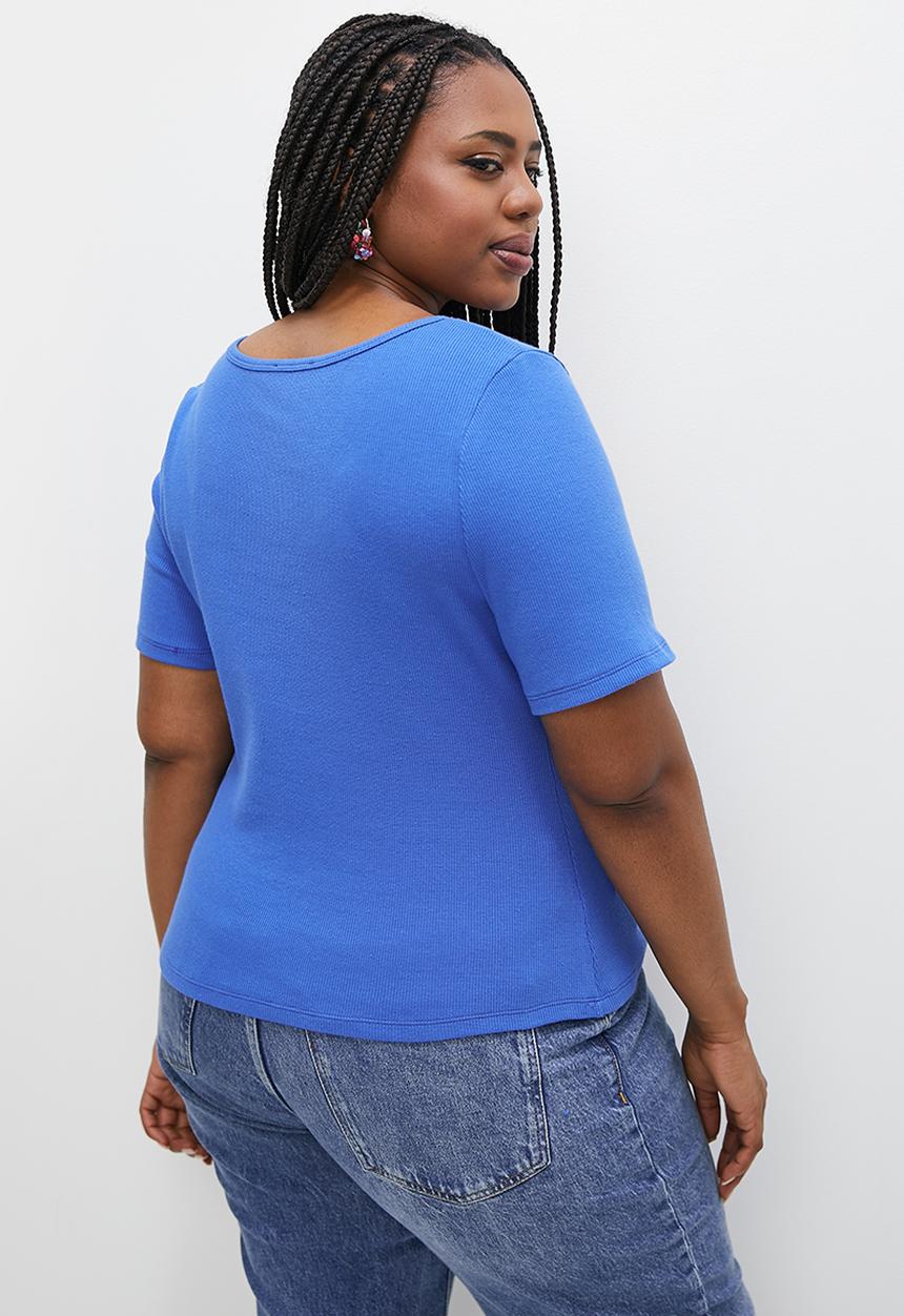 Superbalist - Scoop neck tee - royal